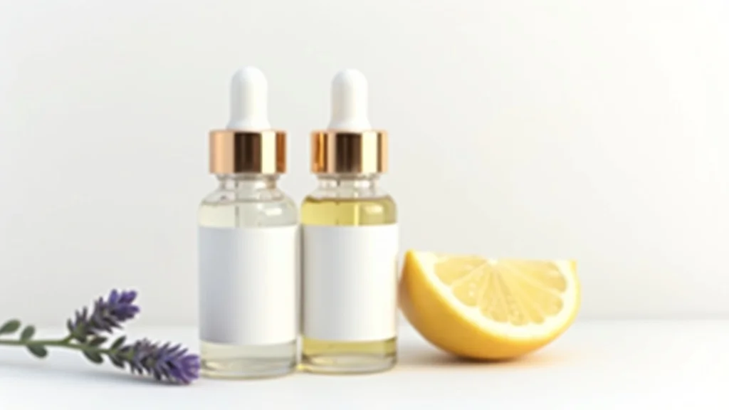 A trio of essential oil bottles: one labeled for diffusion, one dropper for topical use, and one plain — educational photo demonstrating diffuser vs topical essential oils
