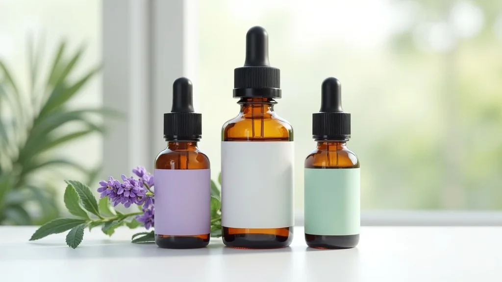 essential oil safety bottles with clear labels lavender peppermint clary sage